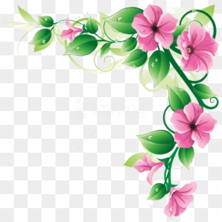 Free Png Flowers Borders Png - Flowers Border Png Hd Clipart