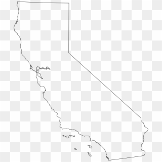 Map Of United States - California Outline Map Clipart
