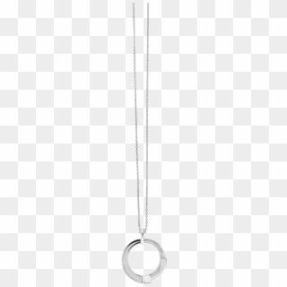 Quantum Cubus White Gold Plated Stainless Steel Pendant - Chain Clipart