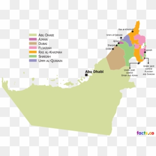Geography - Uae Political Map Outline Clipart