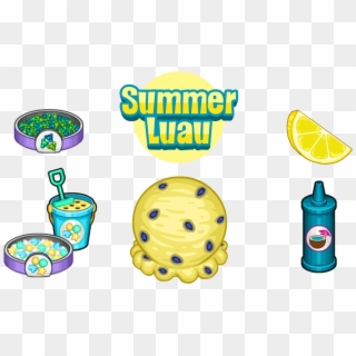 Summer Luau Ingredients Clipart