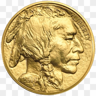 American Gold Buffalo - Gold Coins Clipart