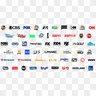 All Of Your Favorite Networks Right At Your Fingertips - Tv Network Logos Clipart