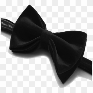 Black Bow Mens Black Formal Velvet Bow Tie Pre Tied - Bow Tie Clipart