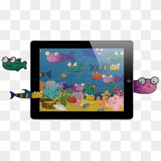 Squiggle Fish Ipad - Ipad Clipart For Kids - Png Download