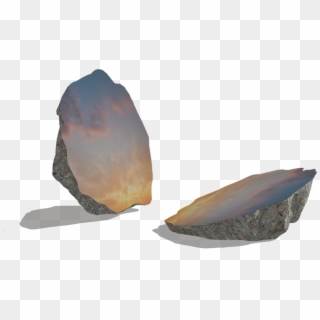 Computer Graphic Of "split Rock' - Sarah Sze Split Stone Clipart