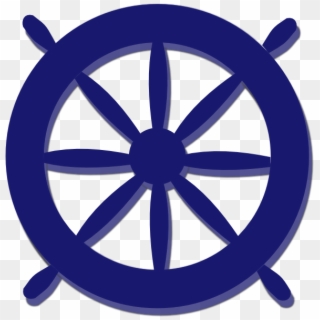 Blue Ship Wheel Png Clipart