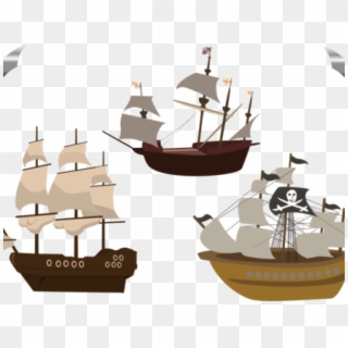 Sailing Boat Clipart Ship Wheel - Pirate Ship Clipart Png Transparent Png