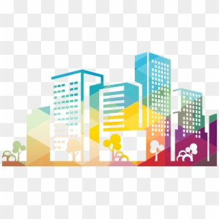 Colors Clipart Building - Transparent Background Building Icon - Png Download