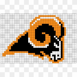 Rams Logo Pixel Art Clipart