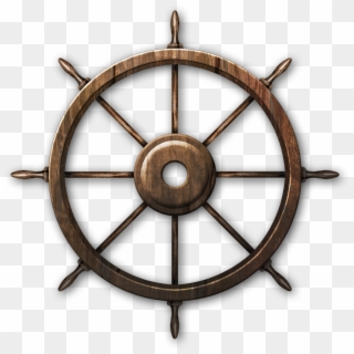 Ship Steering Wheel Metal Clipart