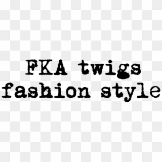 Fka Twigs Fashion Style Oct - Typo Clipart