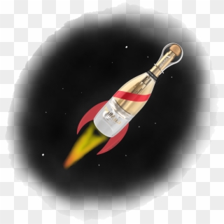 Space Champagne Vinespiration - Rocket Clipart