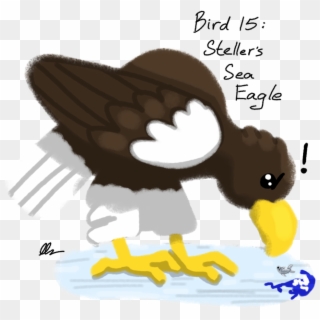 Stellers Sea Eagle Clipart Png - Cartoon Transparent Png