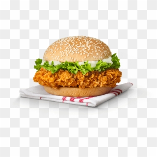 Wtf Only $1 - Transparent Zinger Burger Png Clipart