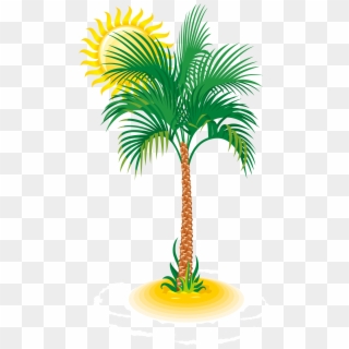 Palm And Sun Png Clip Art Image Transparent Png