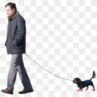 The Gallery For > People Walking Dog Png People Walking - Persona Caminando Con El Perro Clipart