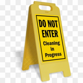 Do Not Enter Cleaning In Progress Sign - Sign Clipart