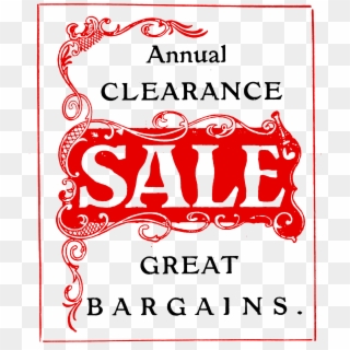Annual Clearance Sale Sign Clipart