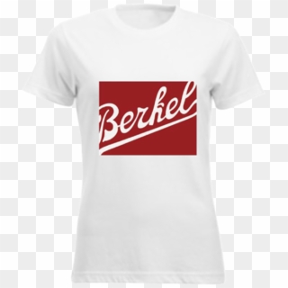 T-shirt Woman White Logo Berkel Red - Active Shirt Clipart