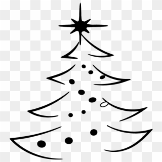 Christmas Tree Outline Png Clipart