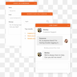 Example Of The Zendesk Web Widget - Zendesk Chat Box Clipart