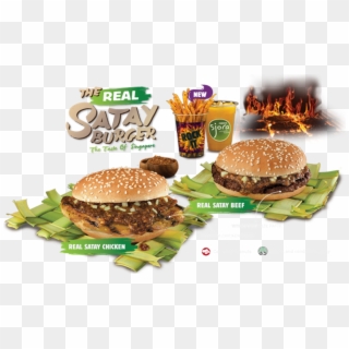 Mcdonalds Vs Burger King - Burger King Satay Burger Clipart