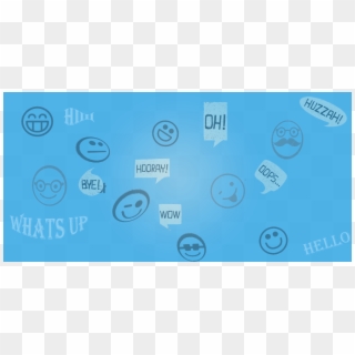 Chat Smiley Smileybackground - Skyblue Technology Background Clipart