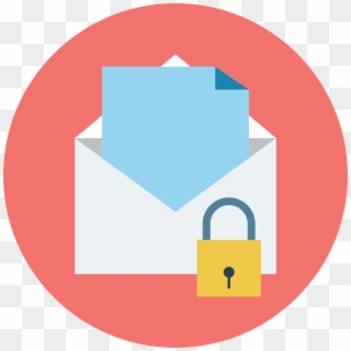 Email Protection Icon - Encrypted Email Icon Clipart