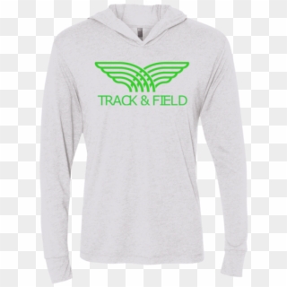 Track And Field Unisex Long Sleeve Hooded Tee - T-shirt Clipart
