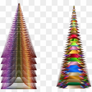 This Free Icons Png Design Of Prismatic Christmas Trees Clipart