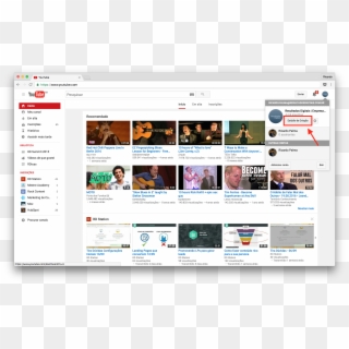 Youtube Homepage - Youtube Clipart