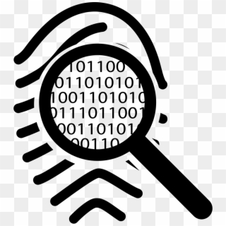 Viewing A Fingerprint Mark Like Binary Code Comments Clipart