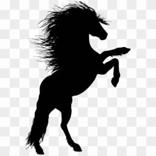 Rearing Horse Png - Black Stallion Silhouette Clipart