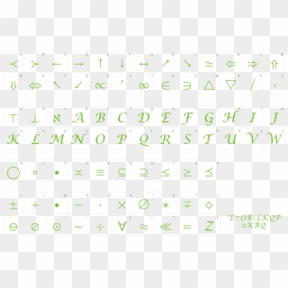 Font Math Symbol Preview - Lucida Calligraphy Clipart