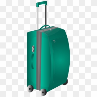 Green Trolley Travel Bag Png Clipart Image - Trolley Bag Png File Transparent Png
