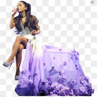 Ariana Grande Singing On Stage - Honeymoon Tour My Everything Clipart