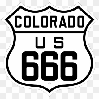 Us 666 Colorado - Route 66 Clipart