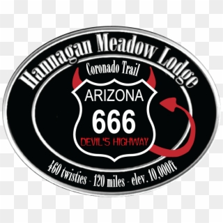 Highway 666 Logo Devil's Highway - Label Clipart