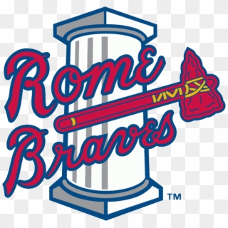 The Logo Of The Minor League Baseball Team The Rome - Rome Braves Logo Clipart