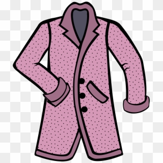 Clipart Stylish Pink Coat - Coat Png Transparent Png