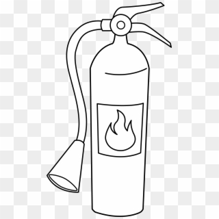 Fire Extinguisher Line Art - Easy To Draw Fire Extinguisher Clipart