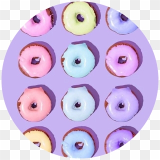 #pastel #icon #tumblr #aesthetic #donut #freetoedit - Purple Donut Clipart