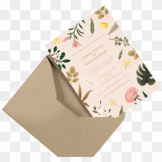 Custom Wedding Invites, Mailed For You - Envelope Clipart