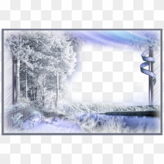 Ftestickers Sticker - Transparent Winter Frame Png Clipart