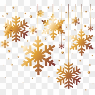 Collection Of Free Transparent Snowflake Golden Download - Gold Christmas Snowflake Png Clipart