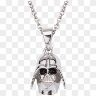 Womens Sterling Silver 3d Darth Vader Helmet Necklace - Jewelry Disco Clipart