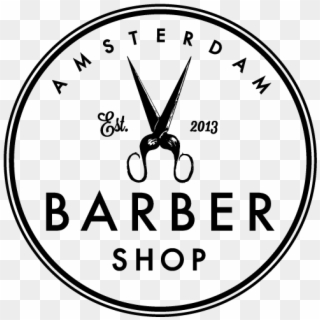 Amsterdam Barber Shop, Logo By Www - Barber Shop Logo Transparent Clipart