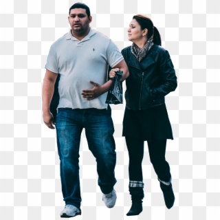 Couple Walking - Standing Clipart