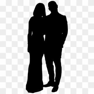 Png File Size - Couple Silhouette Transparent Background Clipart